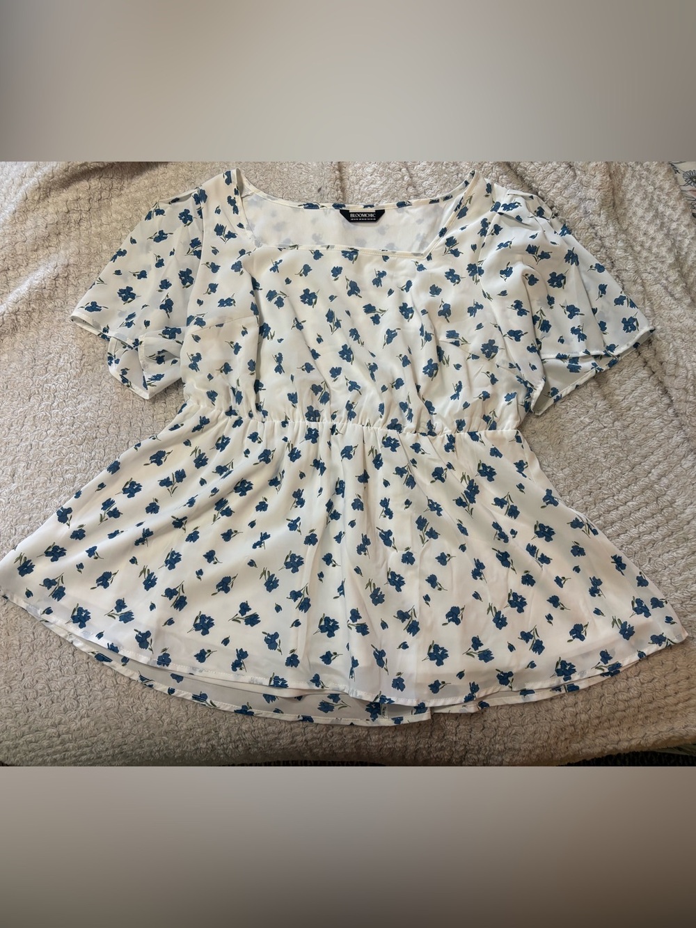 Peplum Floral Top